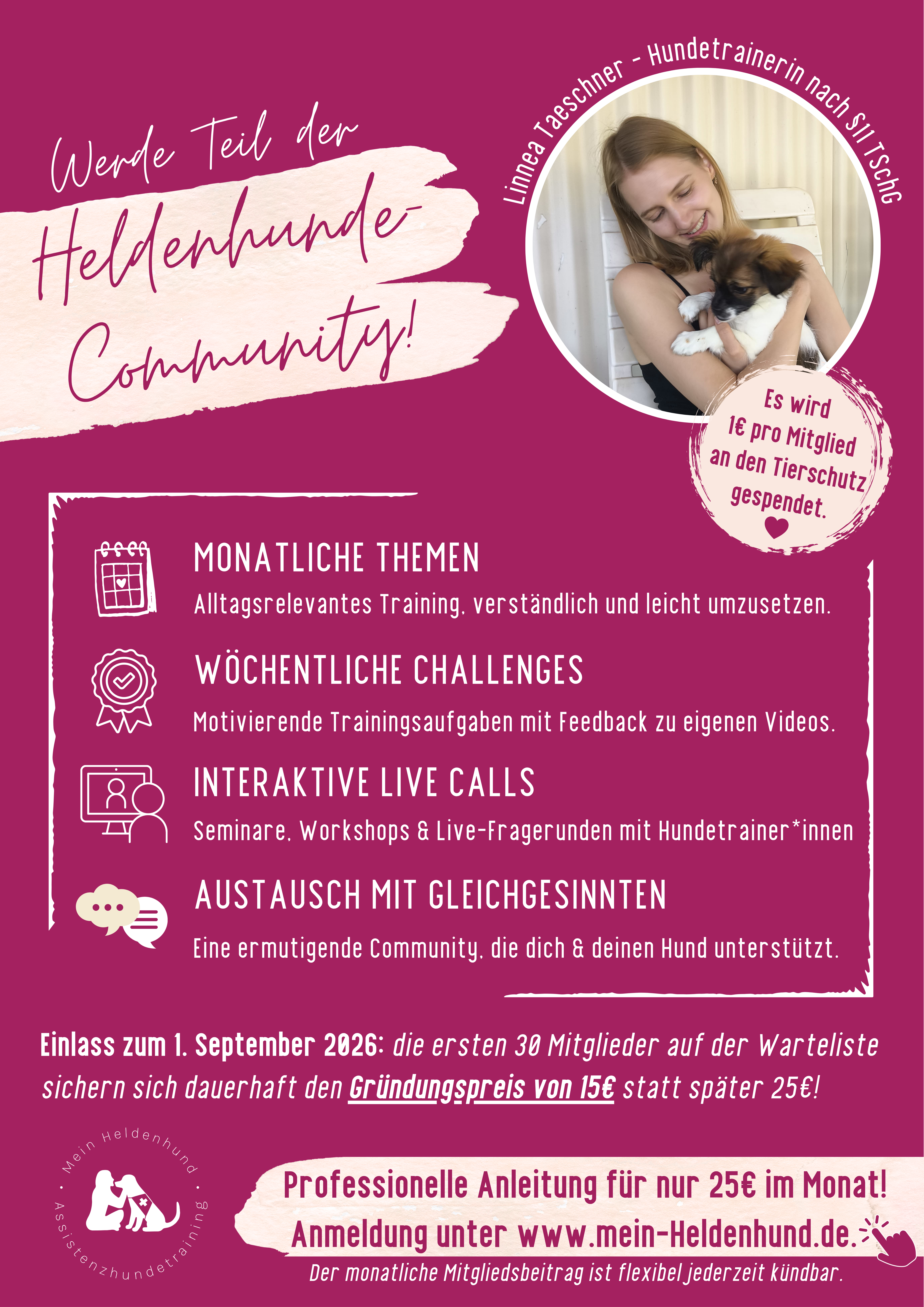 Heldenhunde Community Flyer